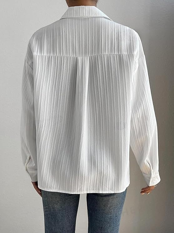 GRECIILOOKS white linen shirt - Image 2
